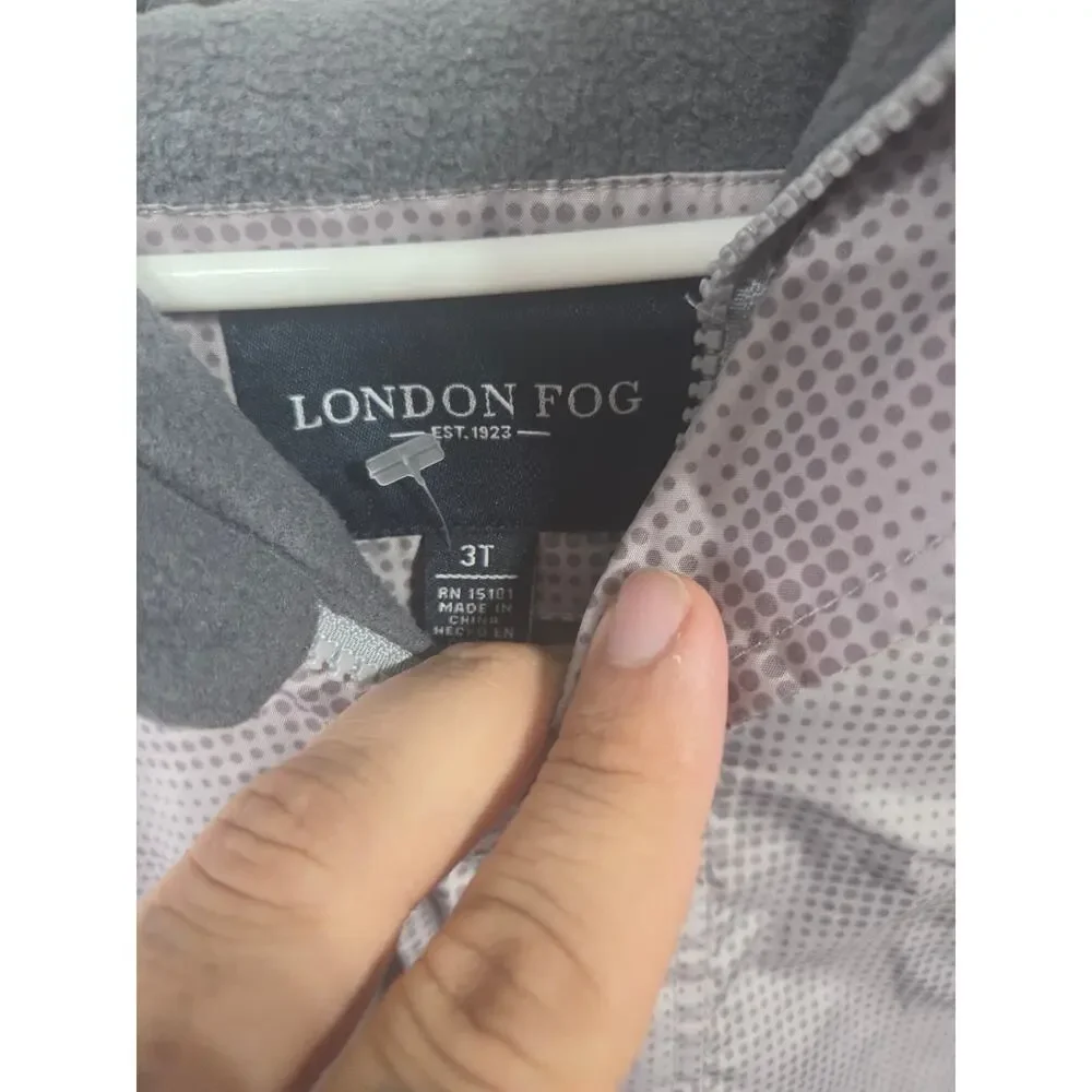 Gray Fleece Lined Coat - London Fog - 3T